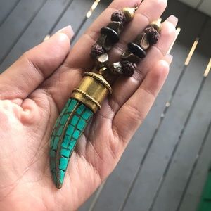 Free people turquoise necklace